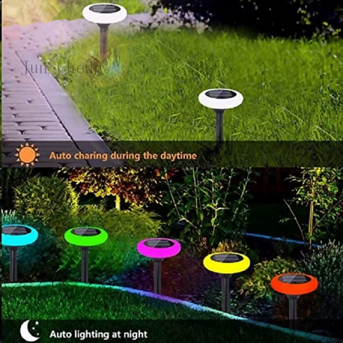 Colorful solar landscape lamp