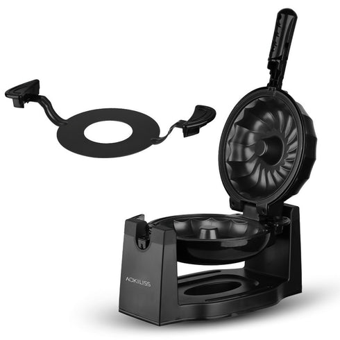 1800w Rotatable Belgian Waffle Bowl Cake Muffin Waffle Maker