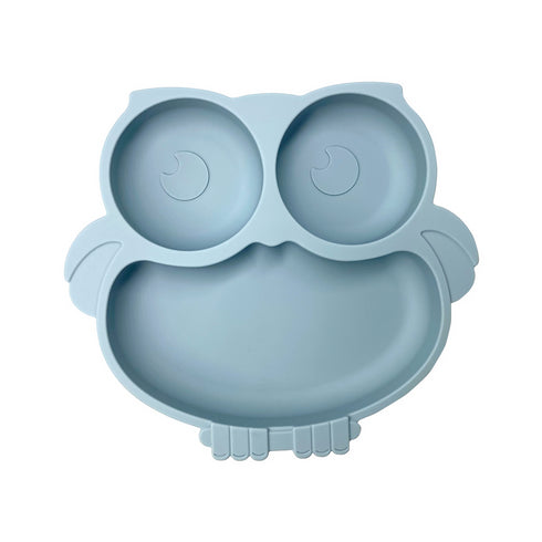 Owl-shaped Anti-slip Silicone Baby Tableware.
