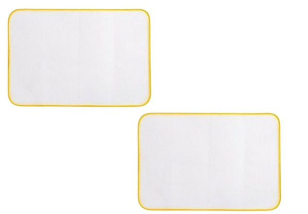2 pieces Set Of High-Temperature Resistant Ironing Cloth Pad -Yellow