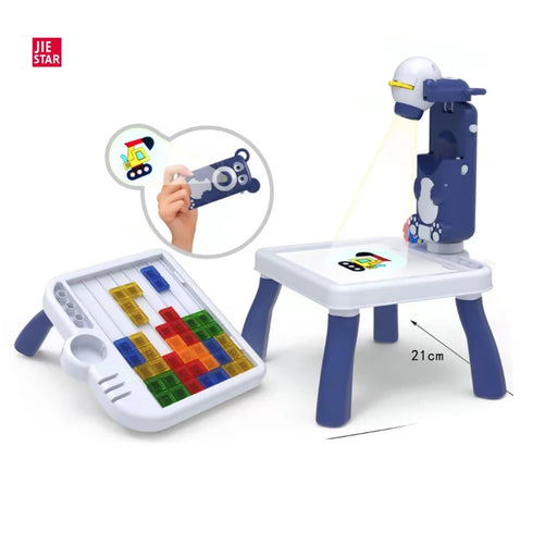 4-in-1 Tetris Projection Painting Table