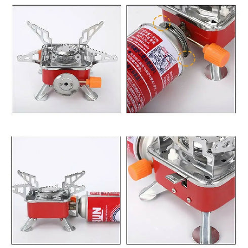 Portable Ultralight Mini Outdoor Folding Metal Gas Stove