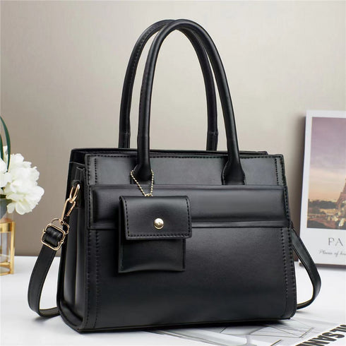 Pu Waterproof Shoulder Bag Luxury Women Handbag.