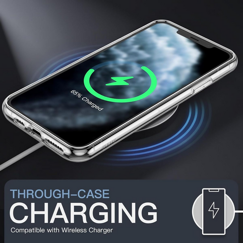 Protective MagSafe Clear Back Case Compatible with iPhone 14 Pro