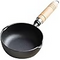 Cast Iron Melting Pot, Mini Egg Frying Pan Oil Heating Pan Milk Butter Warmer Pot with Wood Handle for Home Kitchen
