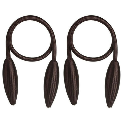 2 Pack Curtain Tiebacks -Dark Brown