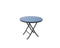Compact Folding Outdoor Dining Table with Tempered Glass Top