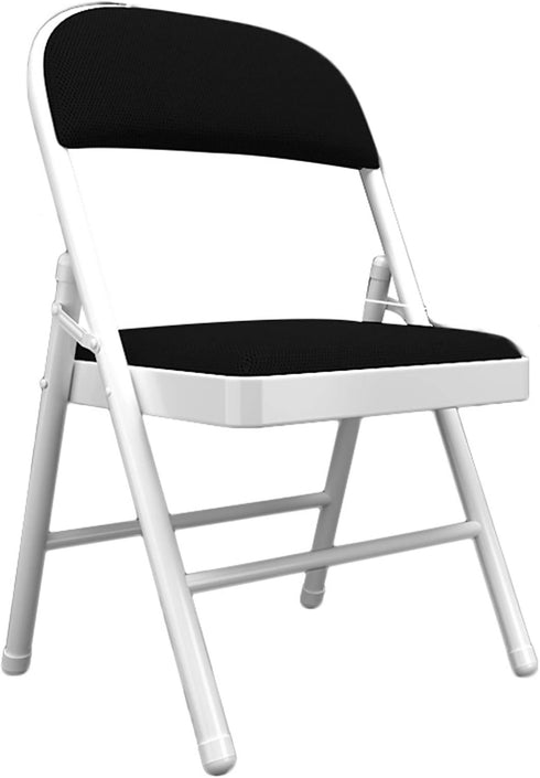 2 Pack Folding Chairs with Padded Cushion - black