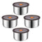 Set Of 4 Small Stainless Steel Container