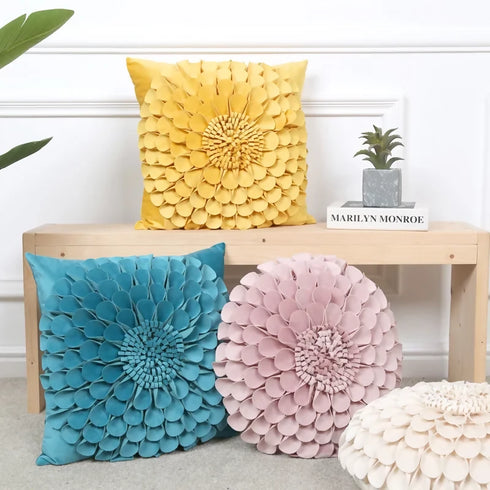 High Beauty Sunflower Pillow Case Small Daisy Flower Cushion Cover