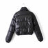 Faux Leather Padded Women Jacket