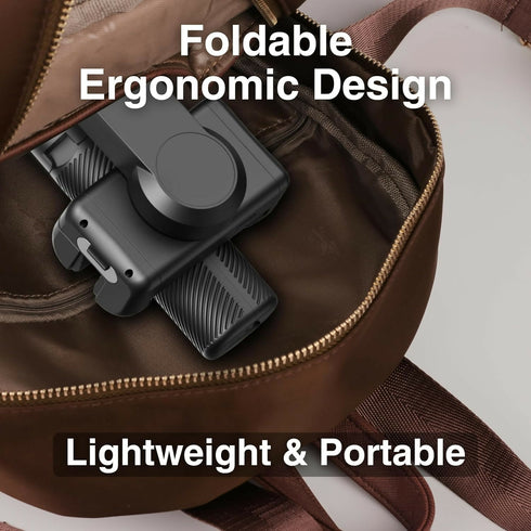 Gimbal for Smartphone, 4 in 1 Phone Gimbal with 360° Rotation for iPhone/Android Selfie Stick Tripod with Face Tracking and Wireless Remote Control for Vlogging M1 Pro Black