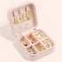 Mini Jewellery Box With Zipper Closure - Pink