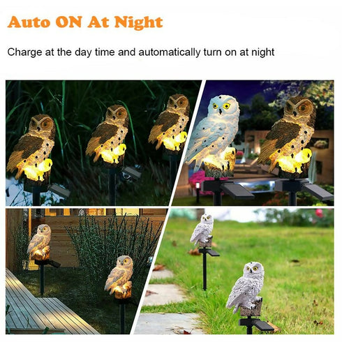 White Owl - Waterproof Solar Light
