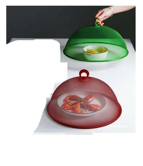 2 Piece Metal Mesh Large Table Food Protector Round Serving Covers