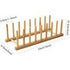 Bamboo set Dish Plate Drain Rack Kitche