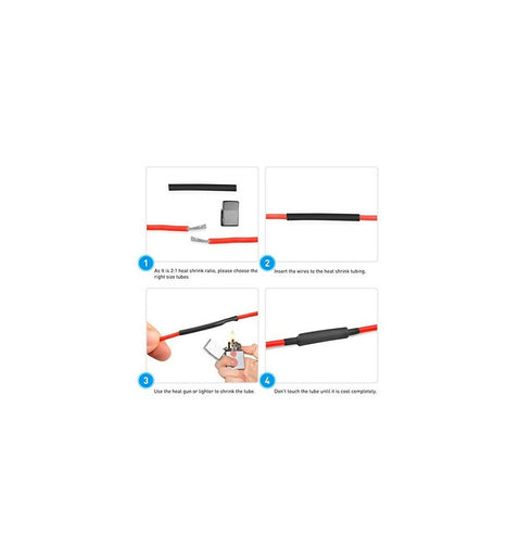 10Pcs Heat Shrink Tubing 5mm x 12cm