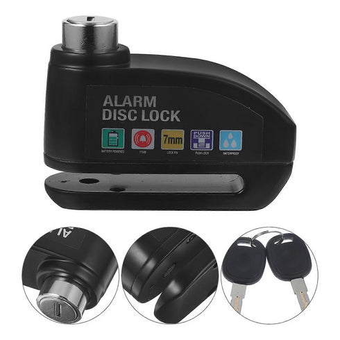 Alarm Disc Brake Lock Motorcycle.