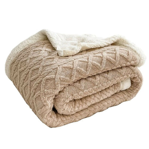 Sherpa Fleece Throw Blanket