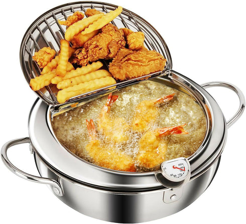 Stainless Steel Deep Fryer Pot
