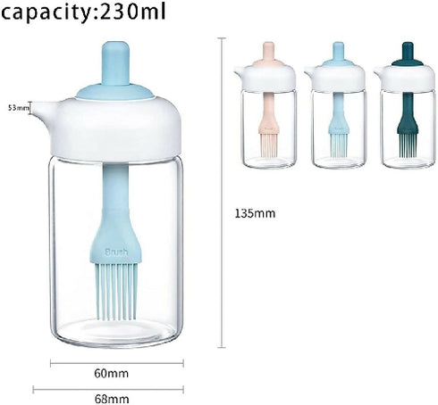 Oil Bottle Oil Dispenser with Silicone Brush