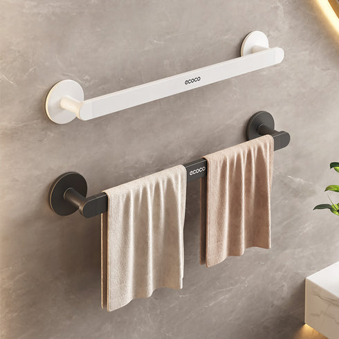 ECOCO - No Need To Drill Wall Towel Rack 70cm - White