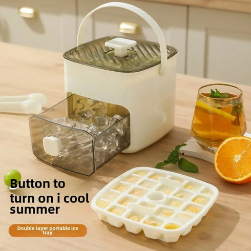 Double Layer Large Capacity Easy to Demold Ice Cube Mold