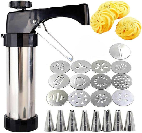 Stainless Steel Cake Cream Decorating Gun Set