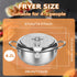 Stainless Steel Deep Fryer Pot with Thermometer
