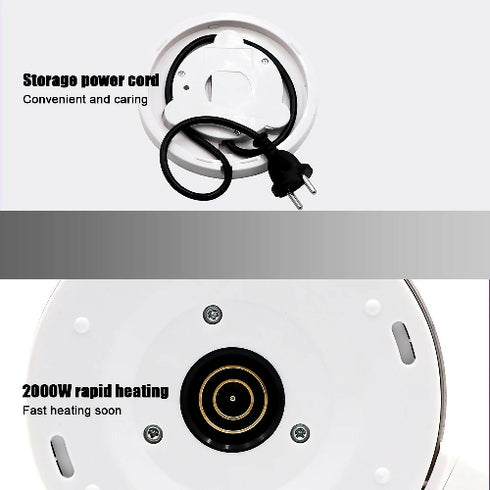 Home Appliance Fast Boil Double Wall 2L Water Boiler Electric Jug