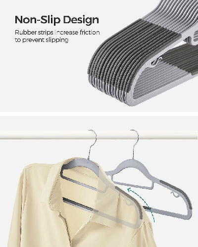 Heavy-Duty Velvet Non-Slip Hangers x30