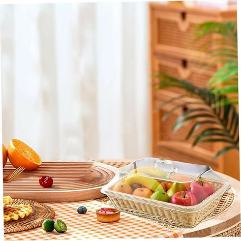 Durable and Elegant Retro-Style Plastic Bread Basket