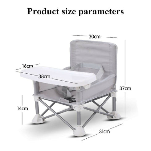 Foldable Baby Dining Chair Seat-Green