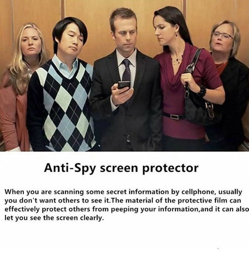 Anti Spy iPhone 7 Black Privacy Tempered Glass Screen Protector