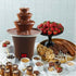Mini Three-Layer Chocolate Fountain with Heating Fondue Machine