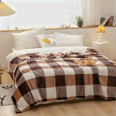 Ultra-Soft Plaid Flannel Blanket