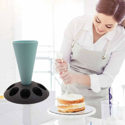 8 Slots Piping Bag Nozzles Storage Stand