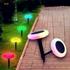 Colorful solar landscape lamp