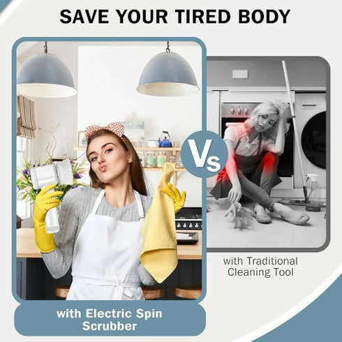 Electric Spin Scrubber 5 in 1 Cleaning Brush