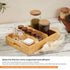 Adjustable Dividers Bamboo Drawer Organizer Tray for Kitchen/Room