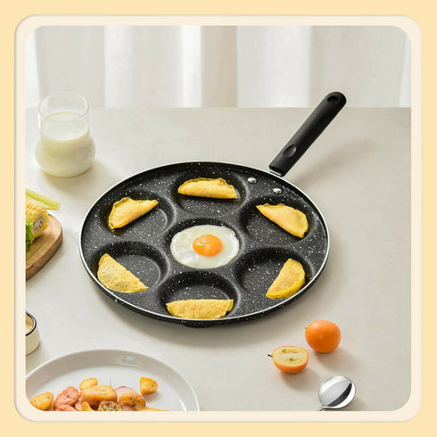 7 Holes Frying Pan