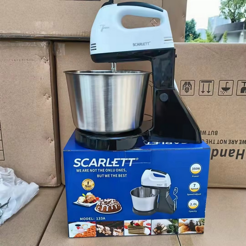 2L Scarlett 260watt Electric 7 Speed Cake Egg Food Mixers