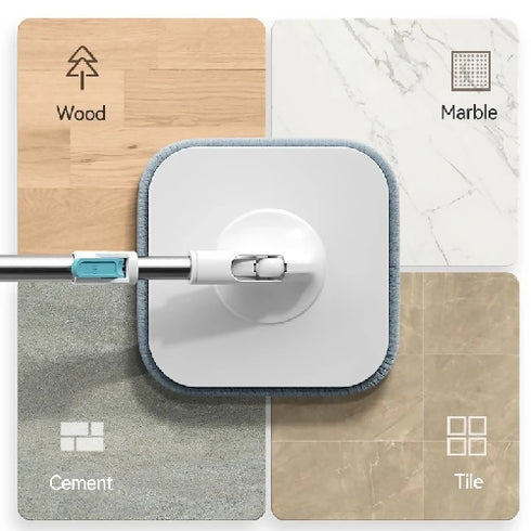 360° Rotation Mop and Bucket System Square Spinning Mops