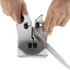 Vertical Knife Sharpening Tool with Stand, Stainless Steel, Silver