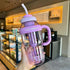 1200ml Cute Water Bottle with Straw for Milk, Juice, Tea, Coffee, and Beverages