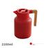 2100ML Japanese Stainless Steel Kettle Wooden Handle Durable Insulated Water Pot for Cold Vacuum Flasks Thermoses