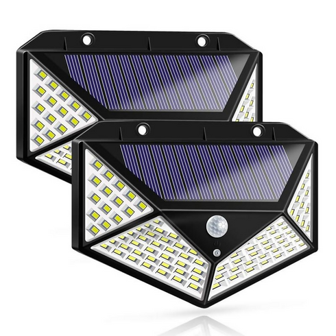 LED Outdoor Solar Wall Lamp Waterproof PIR Motion Sensor Garden Wall Light