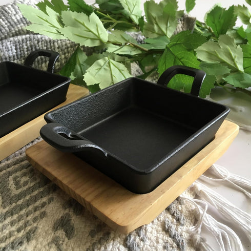 Platter with Wooden Base