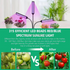 Flexible LED Grow Light Desktop Clip Phyto Lamps for Indoor Plants-3 Heads