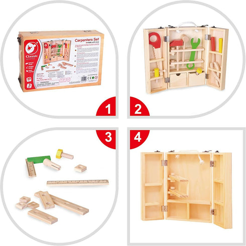 Wooden DIY Tool Box Set | Multi-Functional & Educational Toy for Kids | Safe & Durable